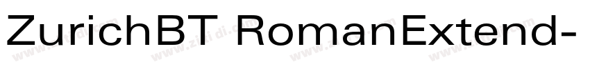 ZurichBT RomanExtend字体转换